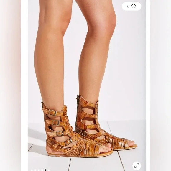 Bed Stu Aurelia Leather Tall Huarache Sandal Size 7 - Picture 3 of 15